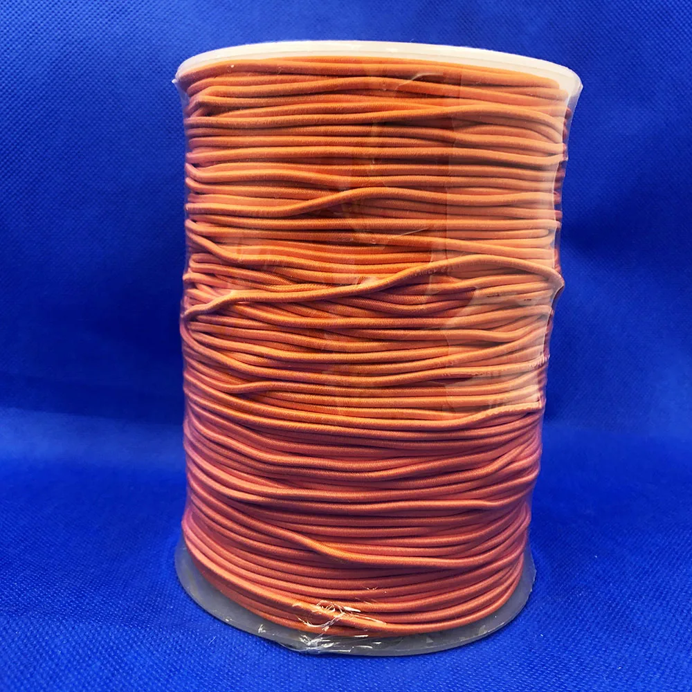 3mm 4mm 5mm 6mm Strong Stretch elastic bungee cord colorful round elastic shock rope rubber cord