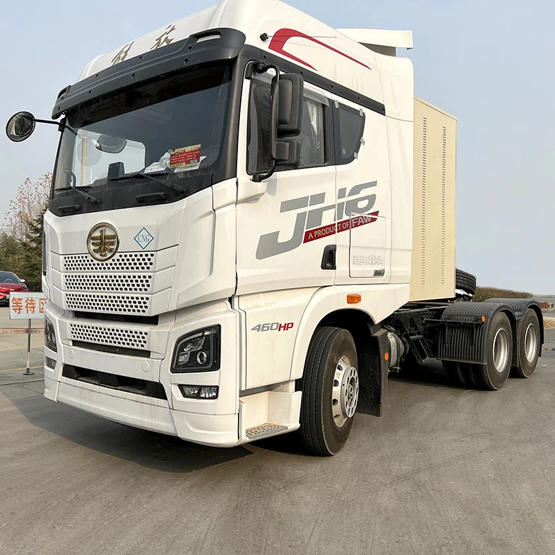 Тяжелая пневматическая подвеска CNG тягач грузовик Faw 6x4 transport