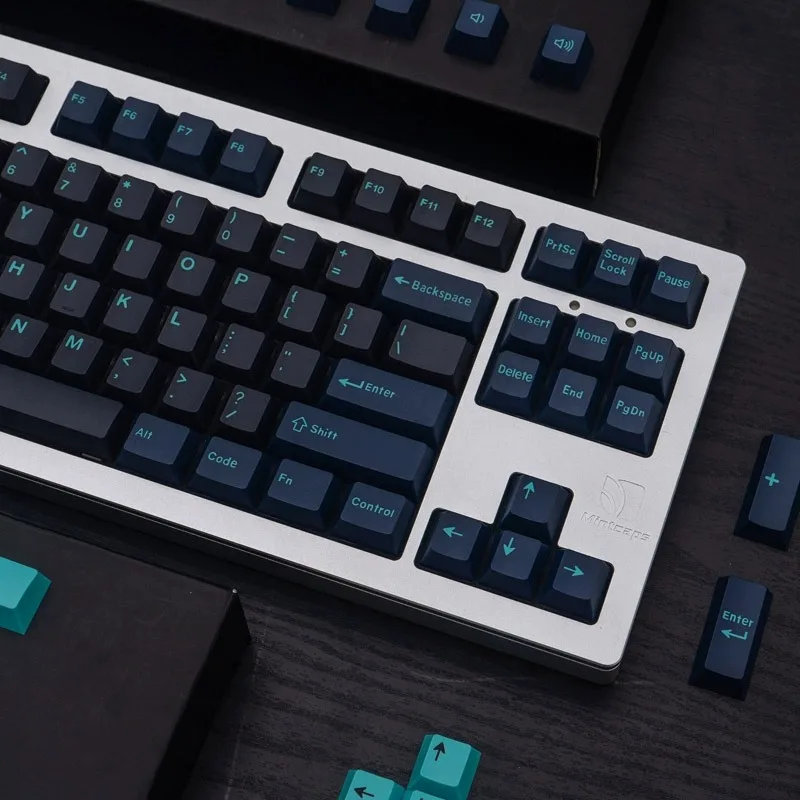 ONLY KEYCAPS - HZGAMER 173 Keys Deep Sea Shark Keycaps, Double Shot Keycaps