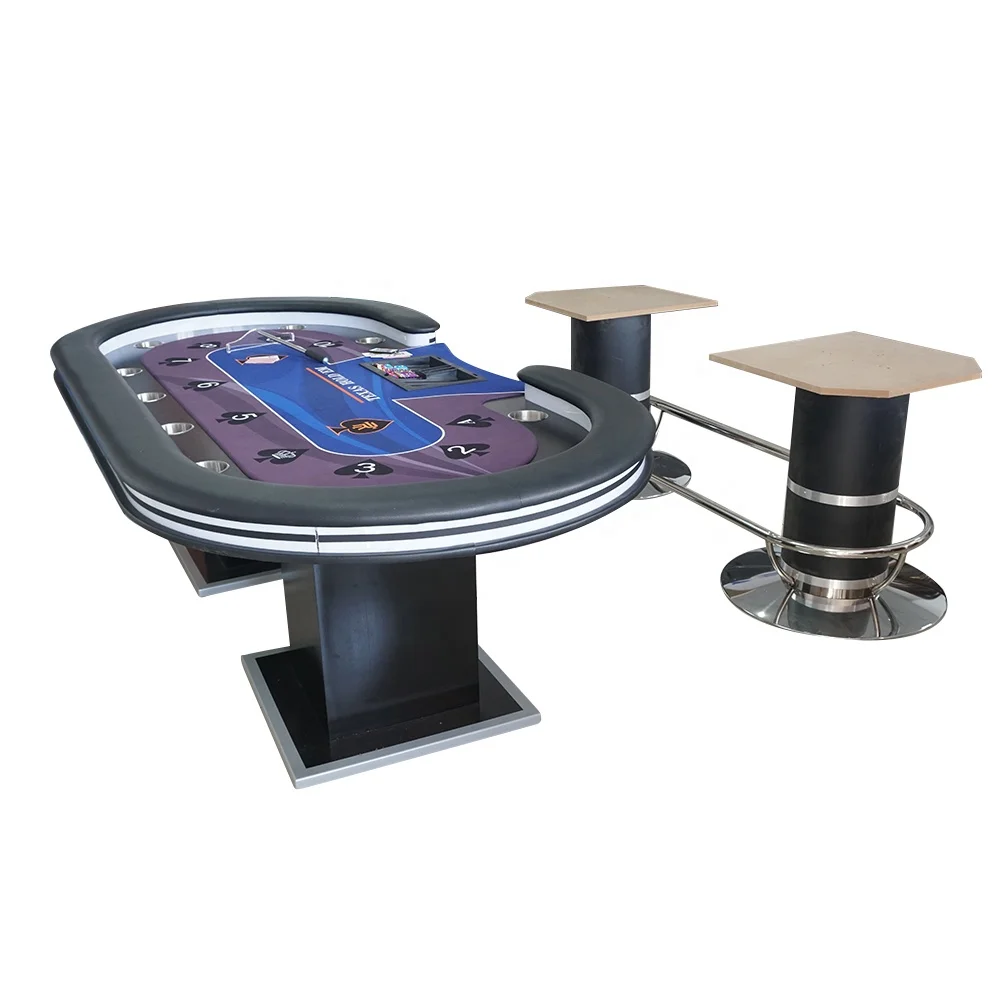 Профессиональный покерный стол размеры до 96 дюймов с 10 сиденьями светодиодной подсветкой и USB без минимального заказа oem Пользовательский логотип для азартных игр