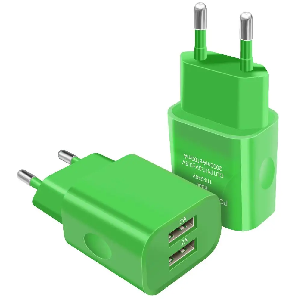 
Mobile phone single dual port usb wall charger adapter US EU AU plug 10W 2A 5W 1A for iphone X 8 7 6 5 plus samsung S8 S9 Note 9 