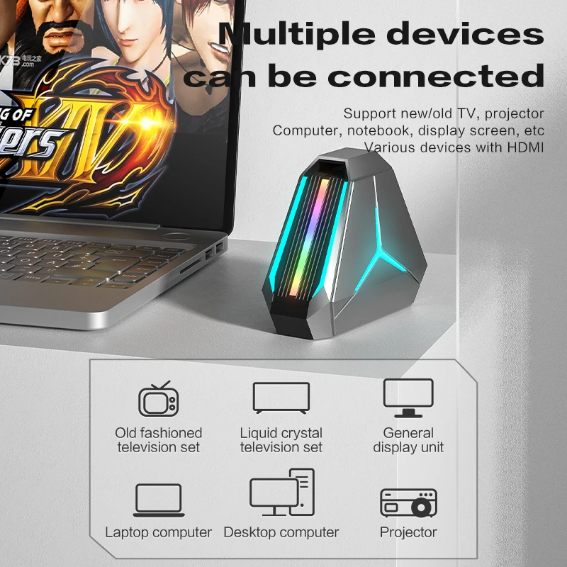 Future Game Station 4K 9 Emulator Retro Mini TV Box Video Game  Console 2 Controllers Arcade Gaming For PS1/GB/MD