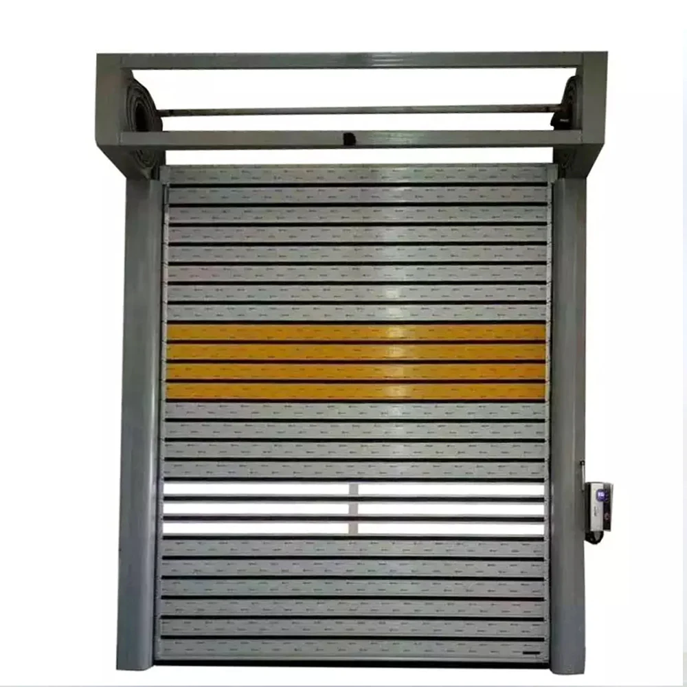 High speed aluminum foam screw door Quick spiral door Heat and anti-theft electric hard rolling shutter door