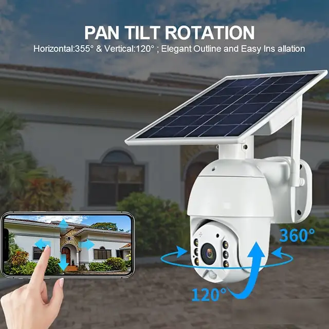 Portable Hot Sale Face Tracking Rotate Light Rotator Panoramic Camera With 360 Rotation