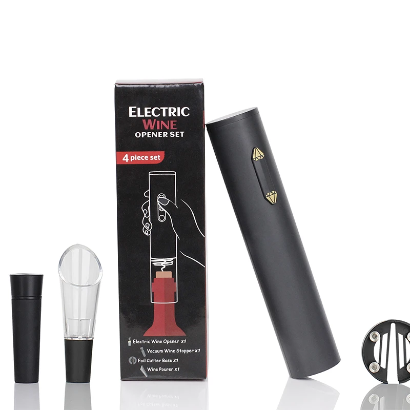 4 in 1 Automatic Corkscrew Automatic Wine Bottle Opener With Foil Cutter