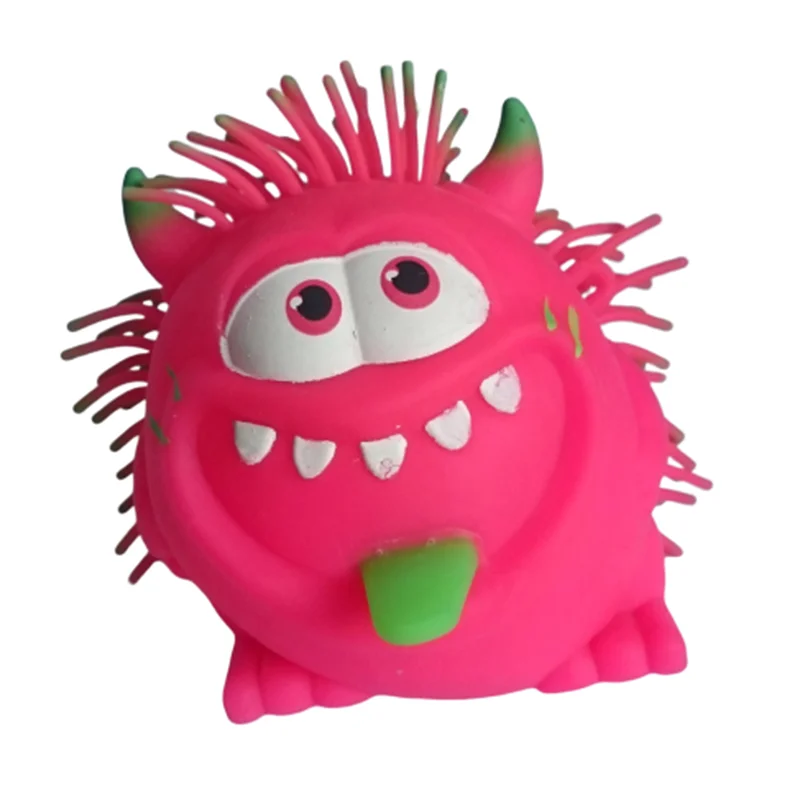 toys manufacturers Kids Funny Flashing Animal Puffer Ball for Children Stress Relief Ball Hedgehog Puffer Ball Toys