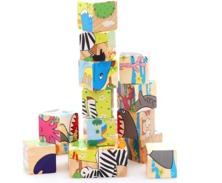 Six Sides Draw For Kids Brain Game Wooden Super 3D Puzzle