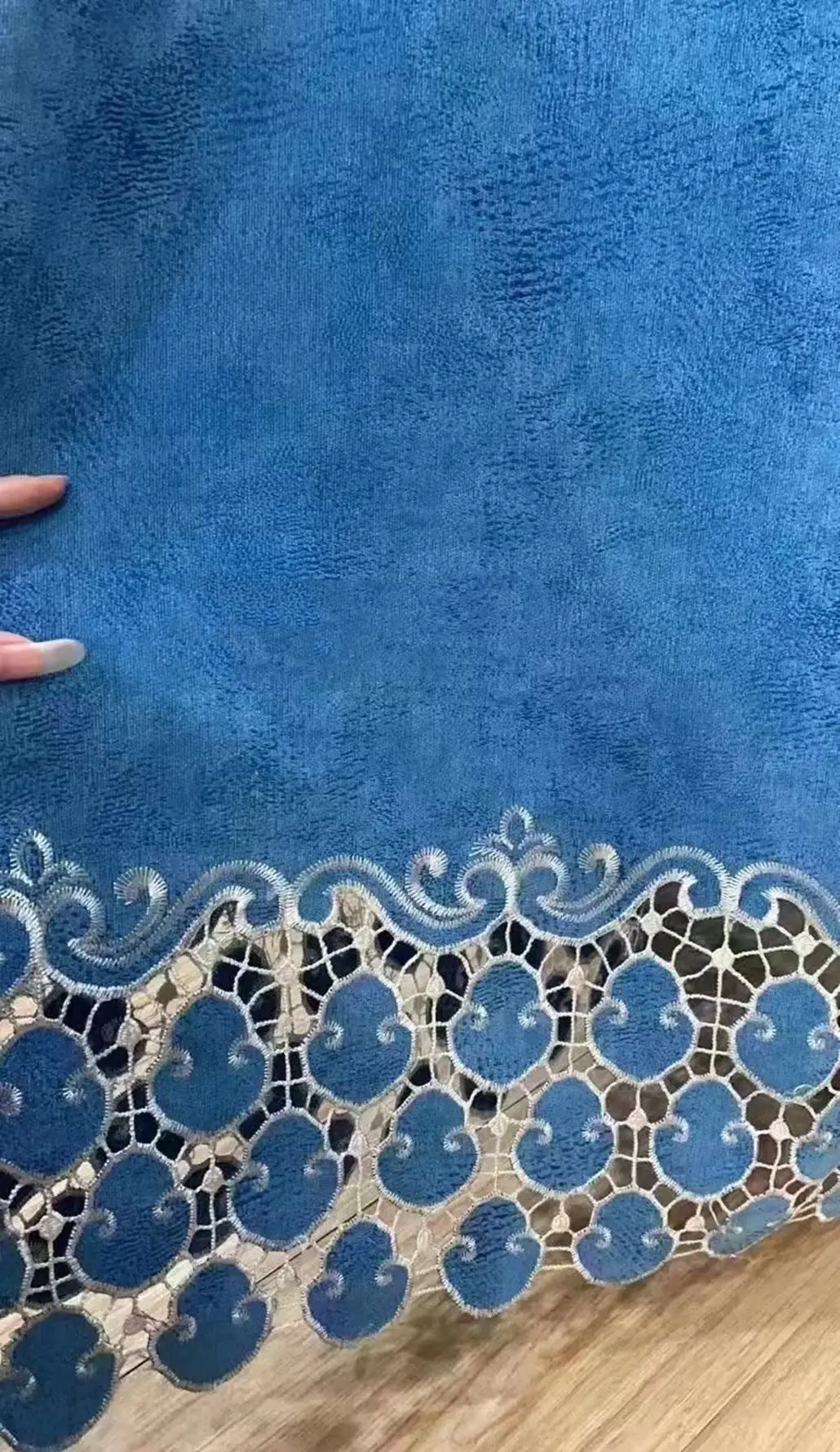 New Style Chenille High  Quality width embroidered Poly  Blackout Curtain fabric