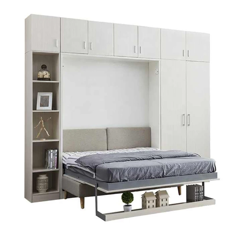 High Quality Folding Wall Bed Murphy Bed with Sofa Wardrobe Space Saving Murphy Bed Mechanism
