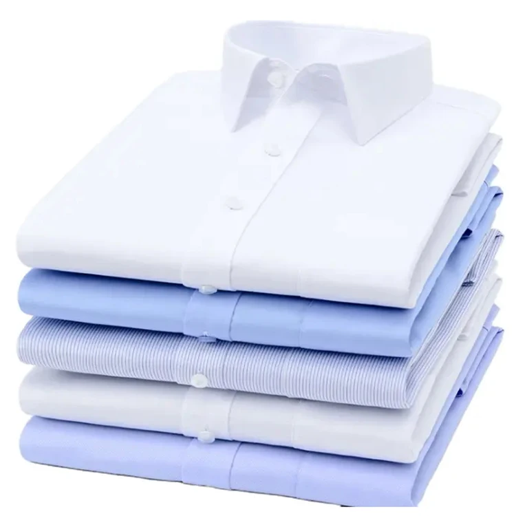 Top quality factory wholesale  Spandex Cotton dress shirts long sleeve for men
