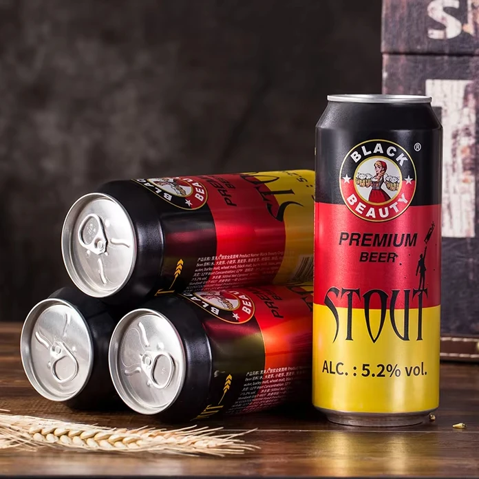 Imported Black Beauty Whole Wheat Stout Refreshing Alcoholic Drink