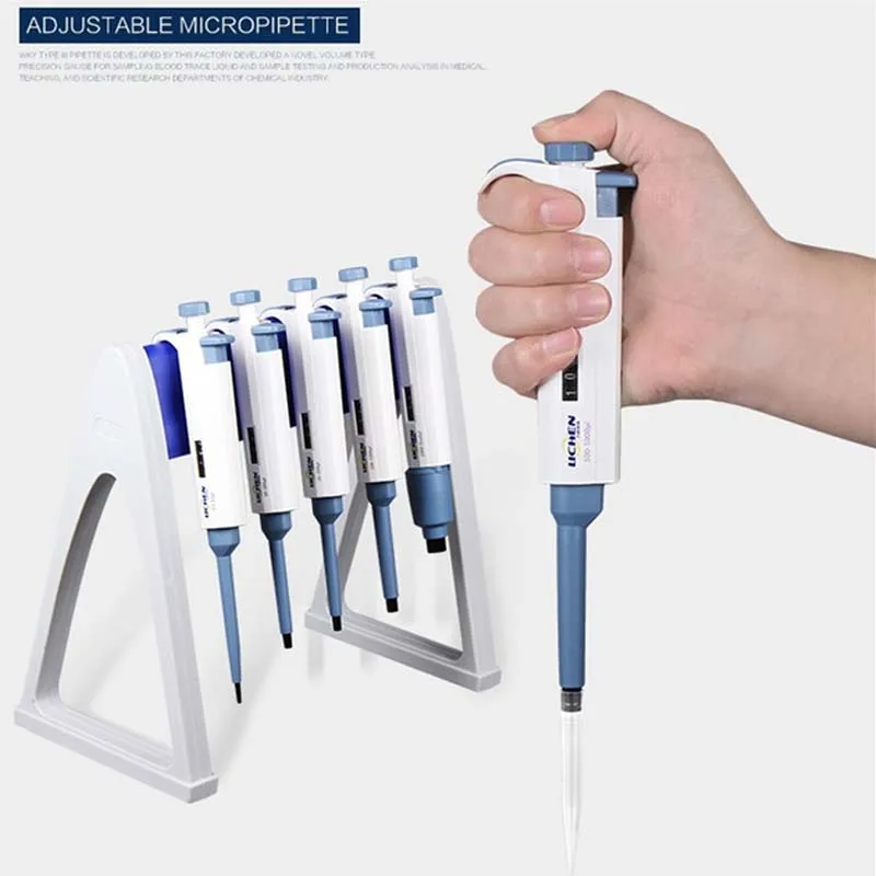 Medical laboratory single channel adjustable 5-5000ul micropette fully autoclavable pipettor