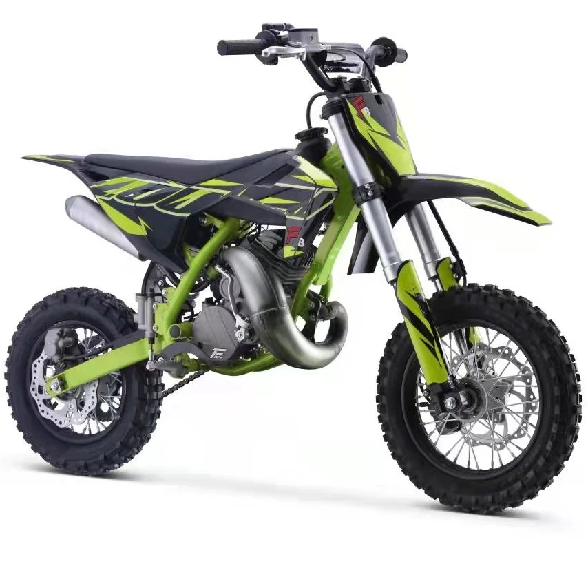 Байк 50cc 2 тактный мини-мото Электрический старт мотоцикл внедорожных крест питбайк велосипед способный преодолевать Броды для детей