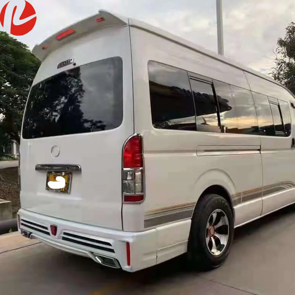 Refit PP Rear bumper with light kit for hiace 2005-2018 KDH200 Car body kits