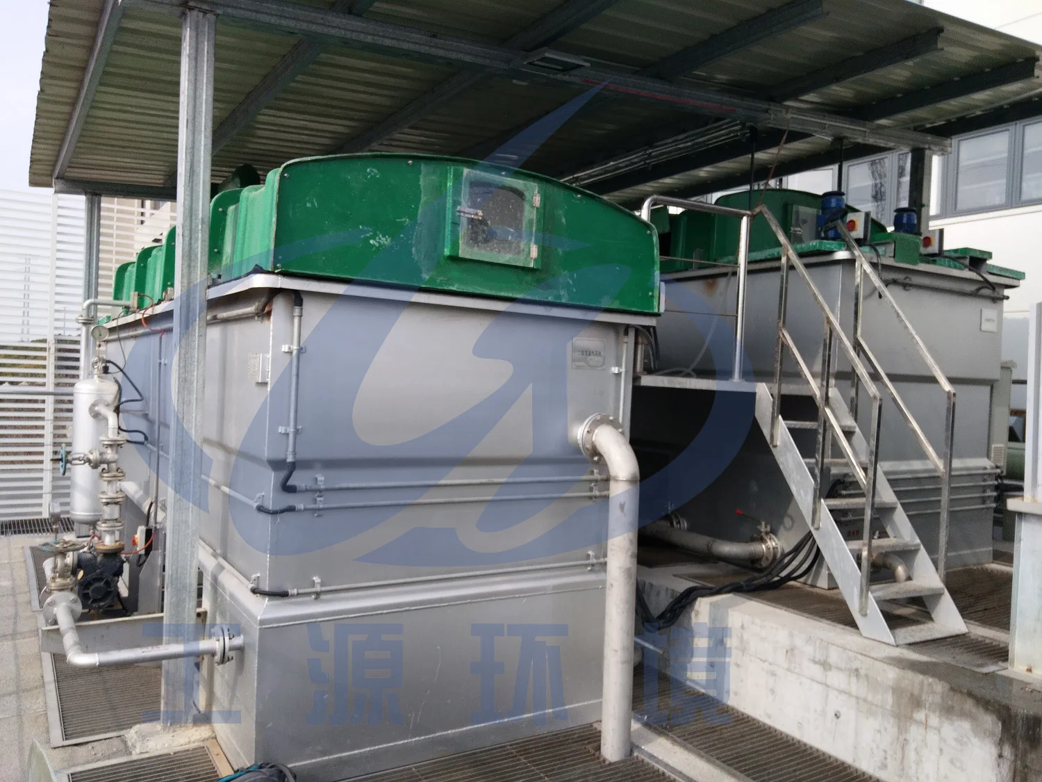 Domestic sewage treatment equipment Multiphase mixture type dissolved air flotation device