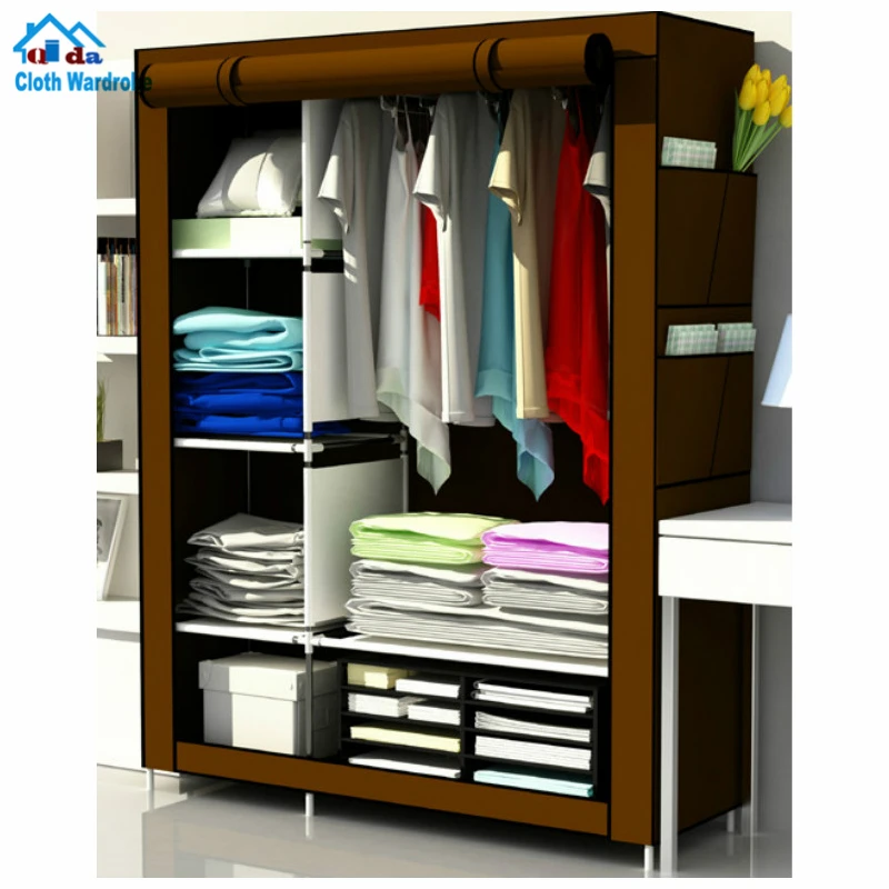 Extra Large 16mm steel pipe waterproof baby cloth portable foldable wardrobe