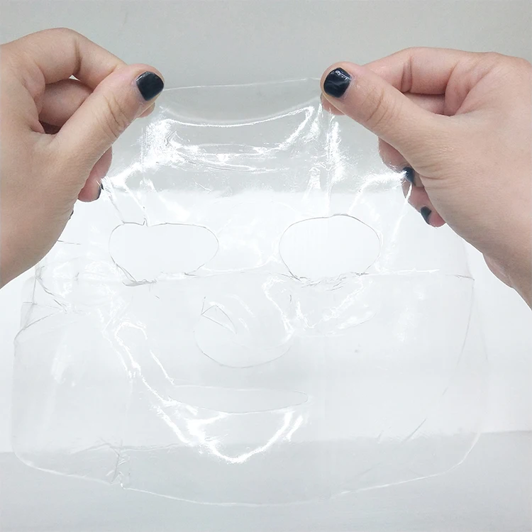 OEM/ODM private label skin care crystal collagen hydrating beauty facial sheet co2 carboxy gel face mask sheet