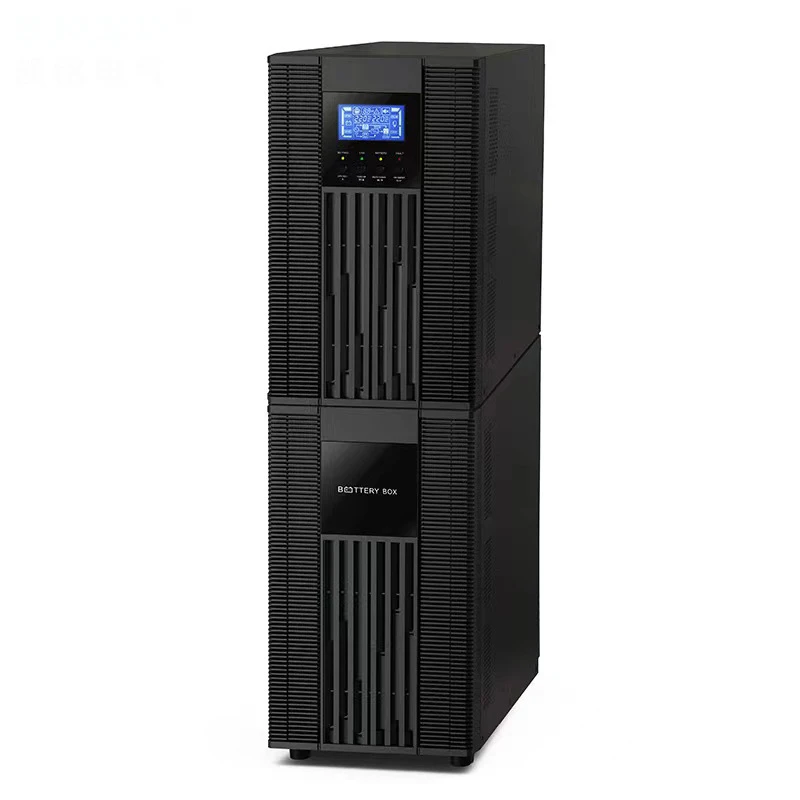cwups Customized 110V 220V AC Output 6KVA 10KVA Online UPS with Cables Sockets for Home Equipment