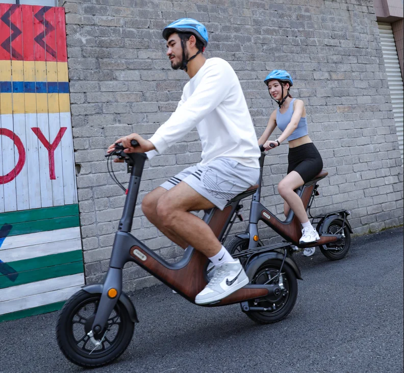 Ready Stock Fast Delivery Fashionable 500W Manufacturer Lithium Battery 14 inch 48V Moped CE Special electric bicycle