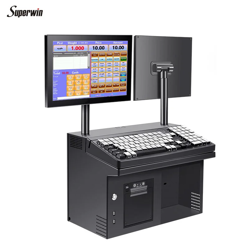 Cash Register POS Machine All In One POS Hardware Point Of Sale Cash Register Computer Desktop Android  Pos Systems