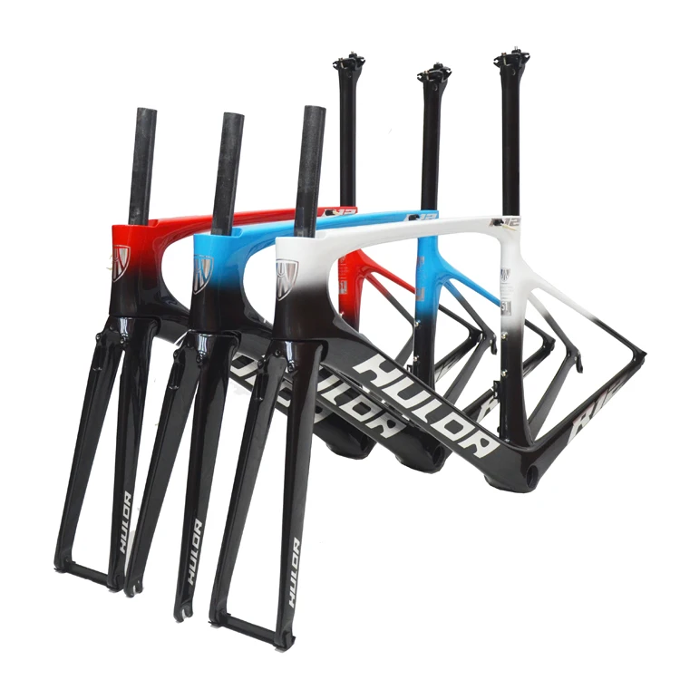 Factory direct BB 68cm disc brake carbon fiber road bike bicycle frame HULDA roadbike frames for sale