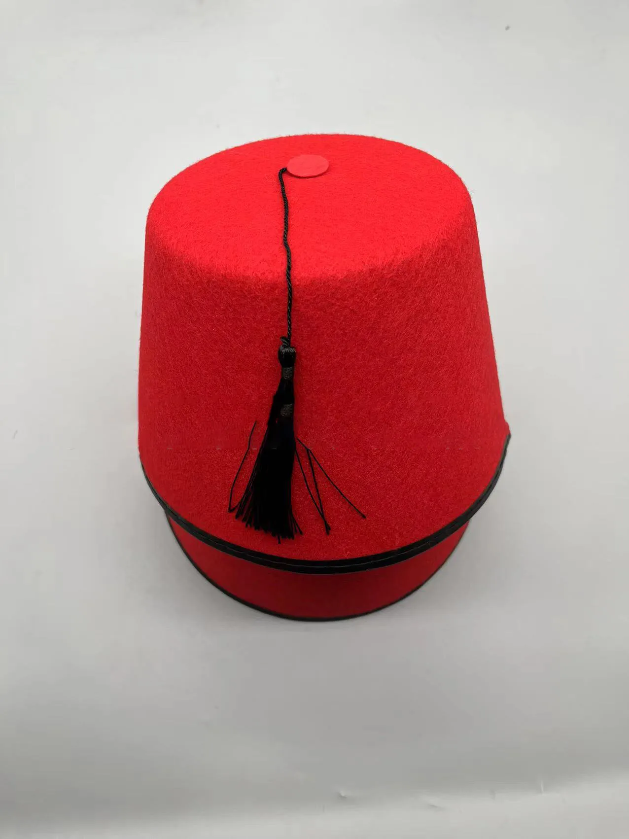 Adult Felt Turkish Hat Red Fez Hat Tassel 100% Australian Burgundy Wool Felt Fez Arabian Red Fez Hat Moroccan Costume Accessory