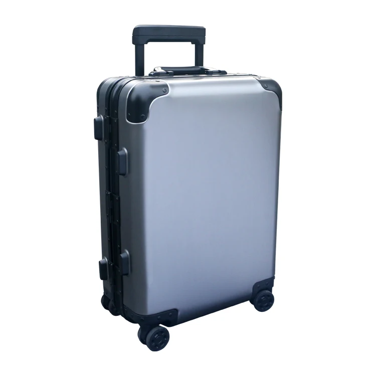 Professional suitcase manufacture Aluminum Frame custom design luggage with removable wheels trolley travelling bag