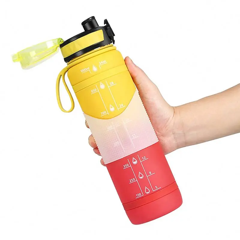 34oz Gallon Water Bottles Leakproof Anti-slip Durable Water Jug hydro jug with Removable Strainer for Fitness Gym Outdoor Sport