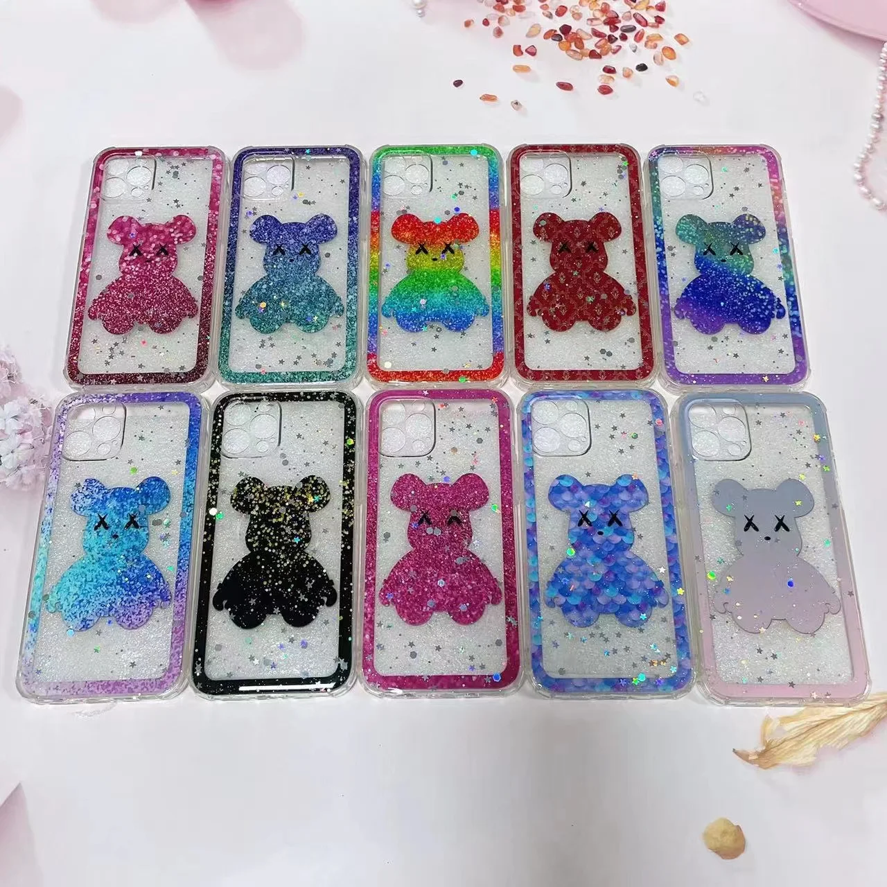 Designed For Women Girls  Bling Protective Phone Case Cover