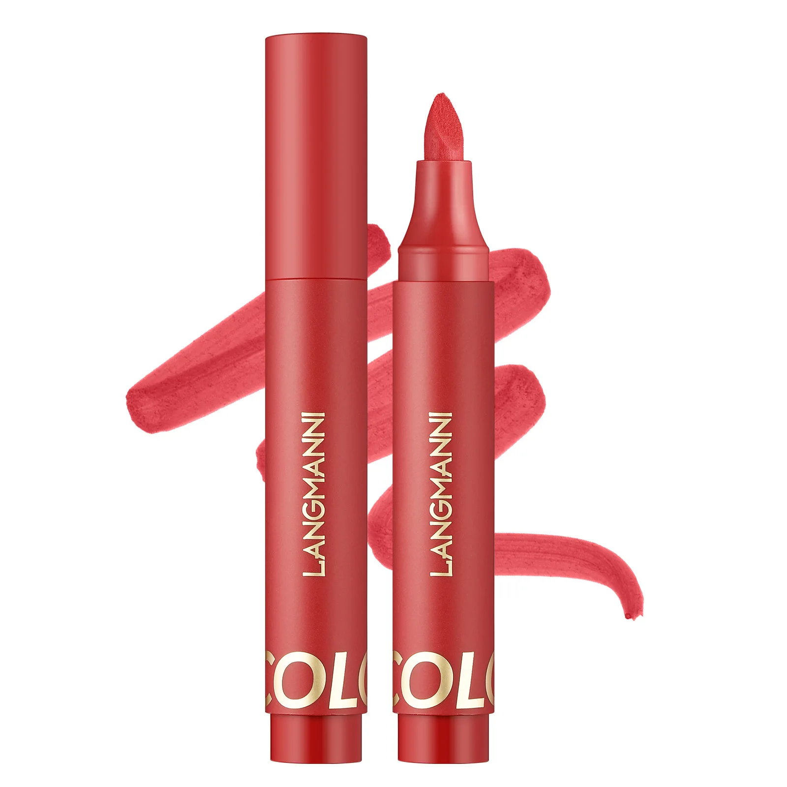 Private label New Liquid Lipstick Pen Liquid Lip Liner Waterproof Boost Color 3-color Long-lasting lipstick customization