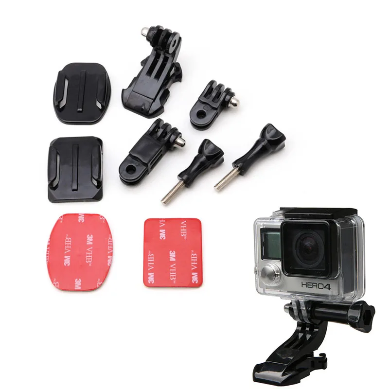 Шлем спереди клейкая Скоба крепление j-крючок Пряжка для GoPro HD Hero 4 3 2 камеры