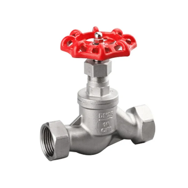 SS304 PN16 DN25 Screw Stop Valve Manual Stainless Steel S-Type Threaded Globe Valve