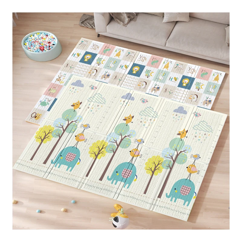 XPE Waterproof Children Thicken Foam Early Learning Foldable Waterproof Thick Foam Floor Baby Crawling Mat Baby Play Mat