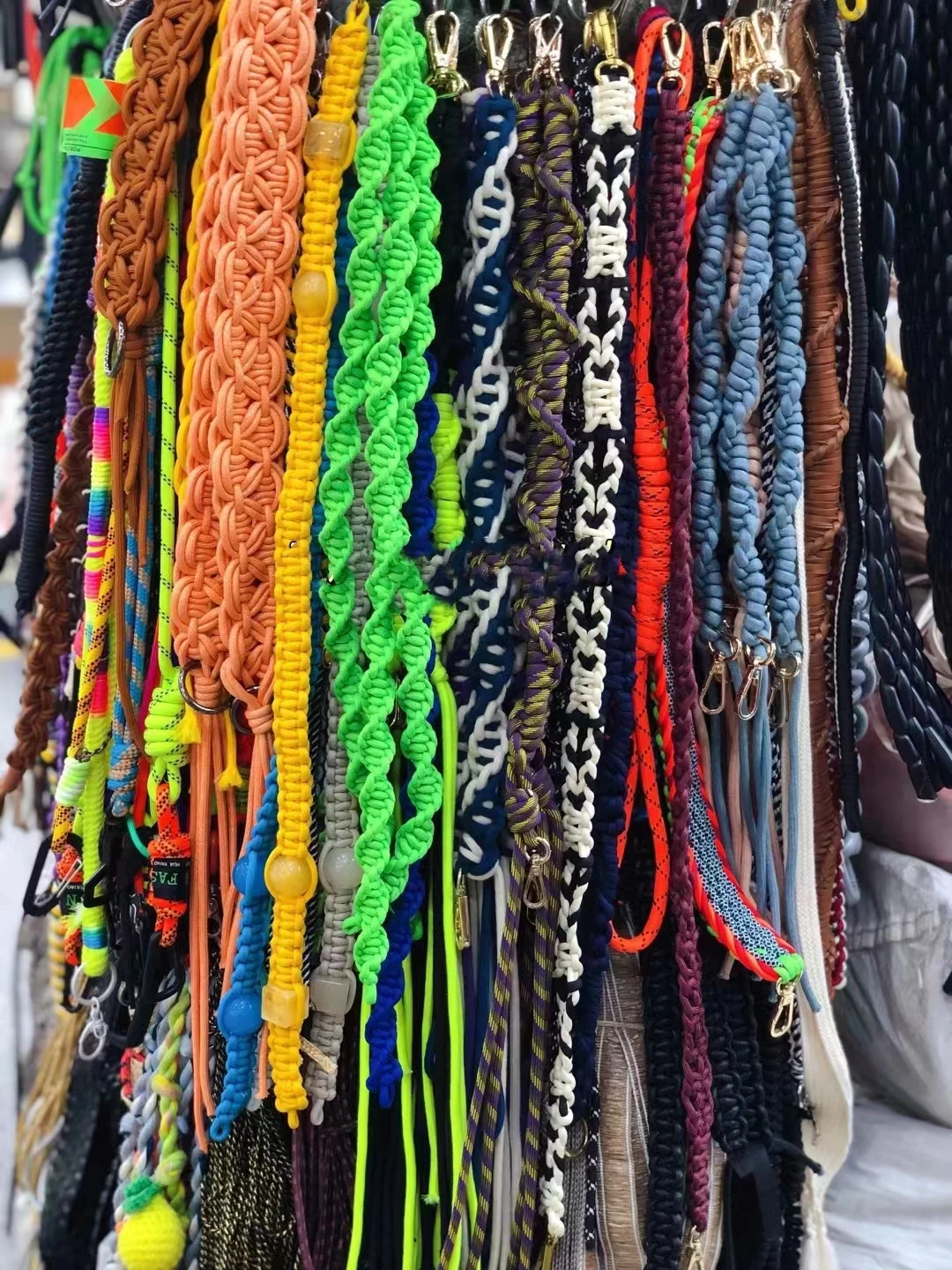 SY Handmade Fashion Paracord Rope Braided Shoulder Bag Straps 1m Long Decorative Lanyard Strap