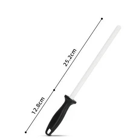 10 inch ceramic honing rod diamond kitchen knife sharpener  Knife Sharpener Rod