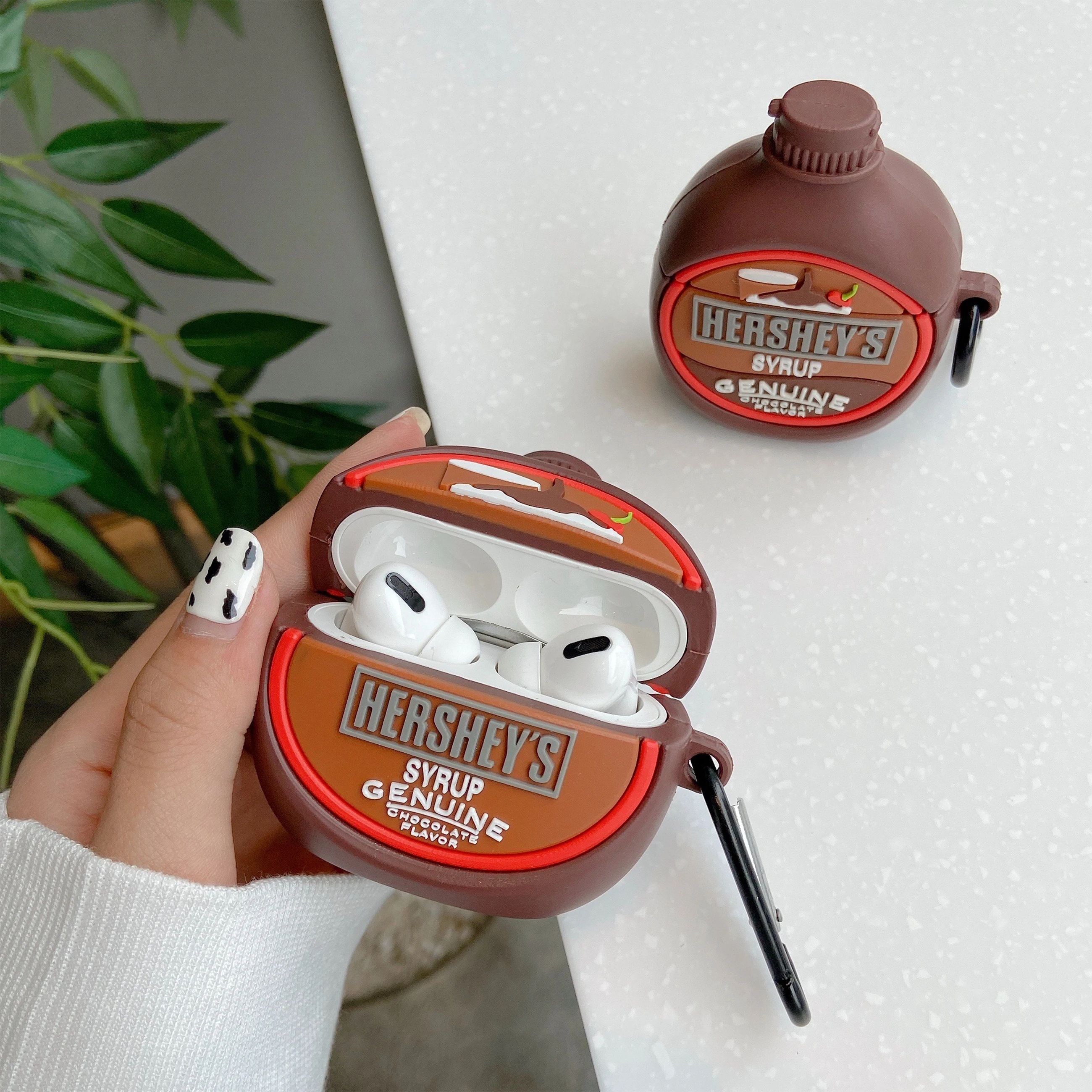 
Gemfits New Arrival Earphone Protective Cover Brown Drink For Airpod 1/2 for Food Airpod Case 