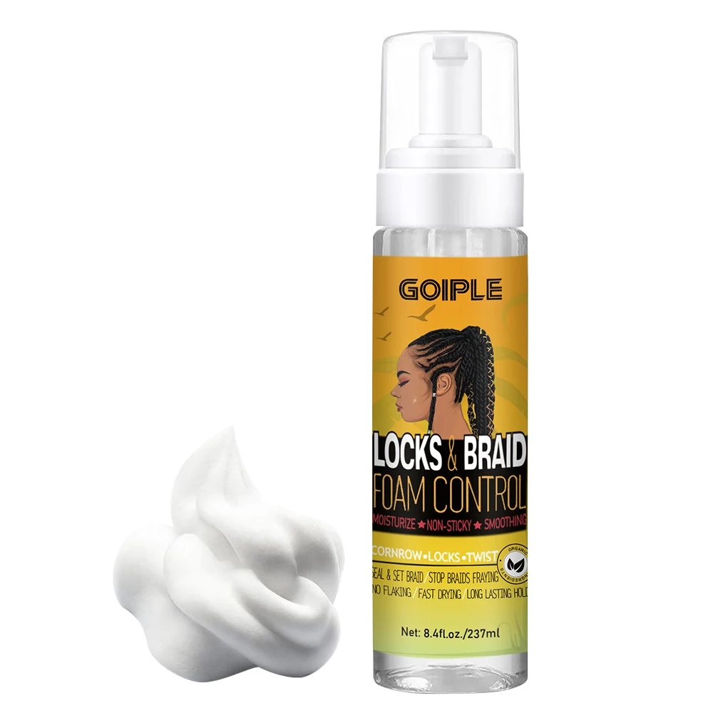 Оптовая продажа, аккуратный кукурузный кондиционер, сияющая пена для кос, вьющихся волос, укладка фирменной торговой марки, мусс для плетения кос