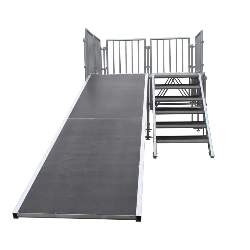 Portable aluminum mobile multi-stage with stage ramp/stage stair for sale