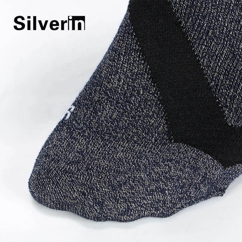 Sporty Anti-germ and Anti-static Compression Socks with Silver Fiber for Women