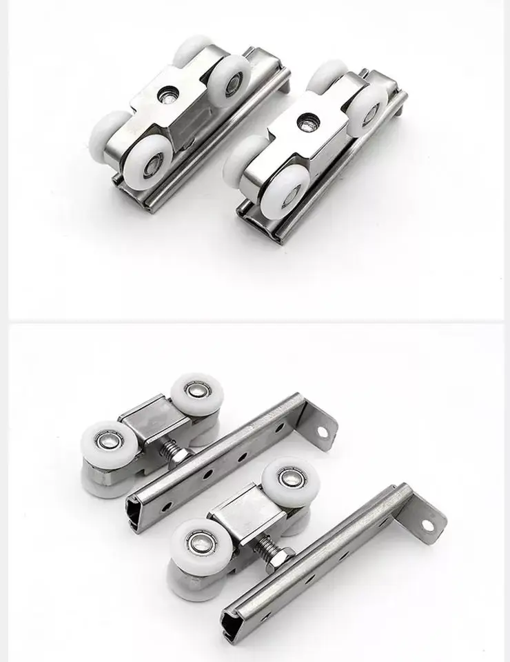 Сверхмощный деревянный дверной подвесной ролик алюминиевые колесики для раздвижных дверей шкафа