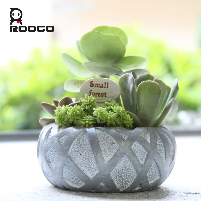  Roogo home 2017 оптовая продажа винтажный Рождественский горшок для растений контейнеры суккулентов цветочные вазы/цветочный сада