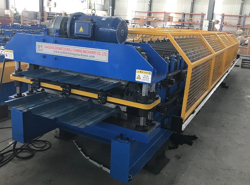 High-Efficiency Double Deck Trapezoidal AG Panel Roll Forming Machine Steel Material Metal Roofing Wall Use Tile America