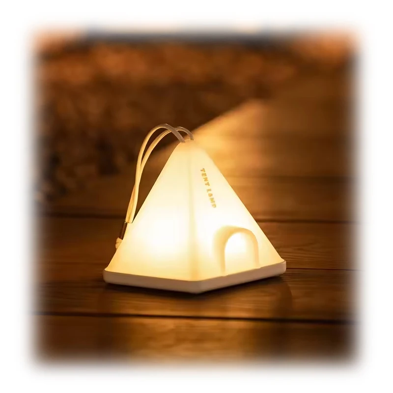 New Design Hanging USB Rechargeable Triangle Restaurant bar Pub Indoor Outdoor Camping LED Night Table Lamp Lights Lamps