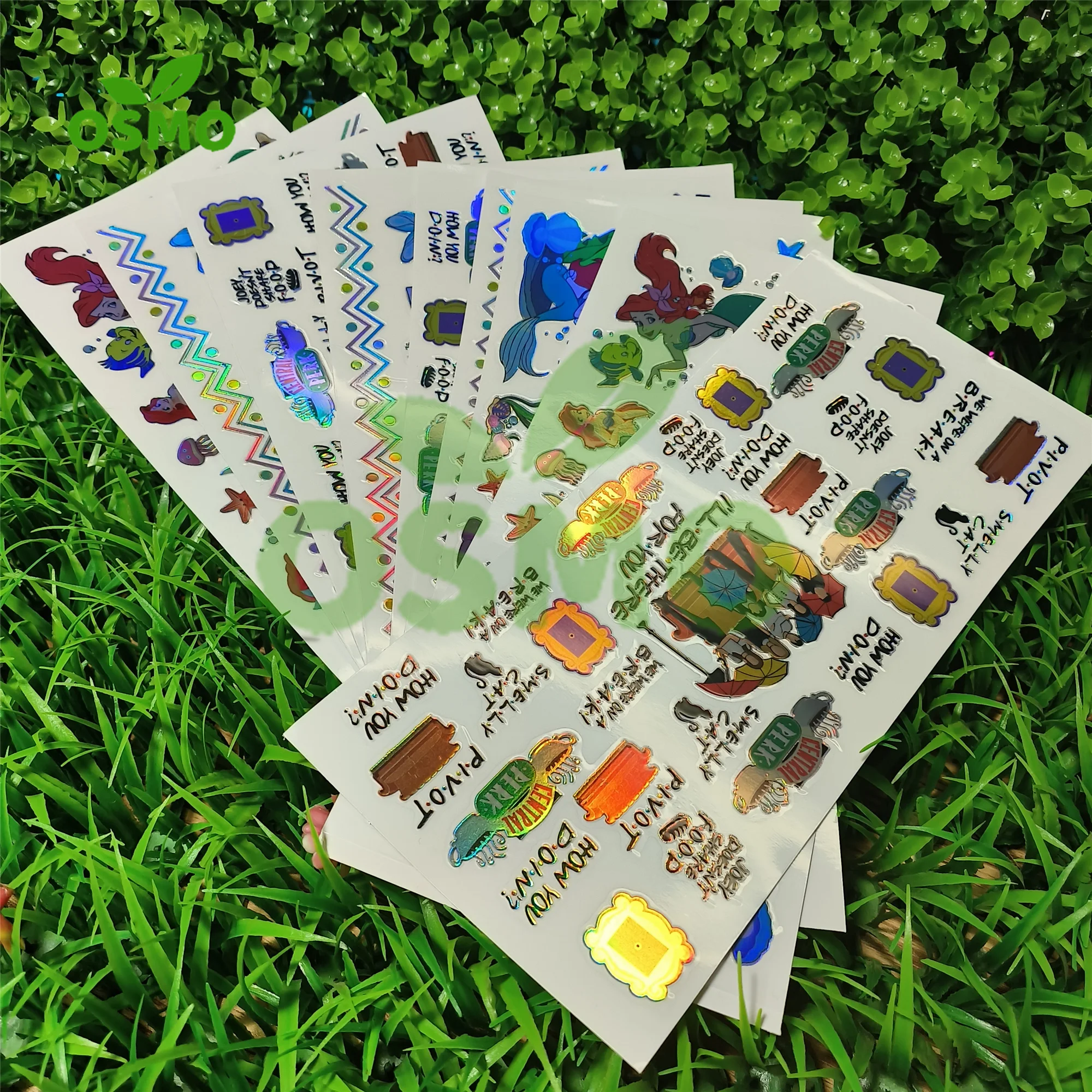 Голографическая голограмма Osmo Dtf обертывания светящиеся в темноте переводные наклейки для 16 унций 20 24 унции 25 40