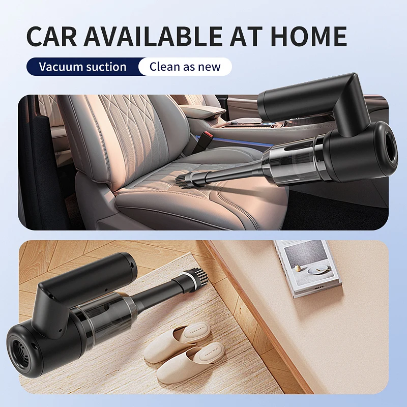 Factory New Arrival Cheap Price Portable Car Vacuum Cleaner 5000PA USB Rechargeable Mini Handheld Wireless Vacuum Cleaner