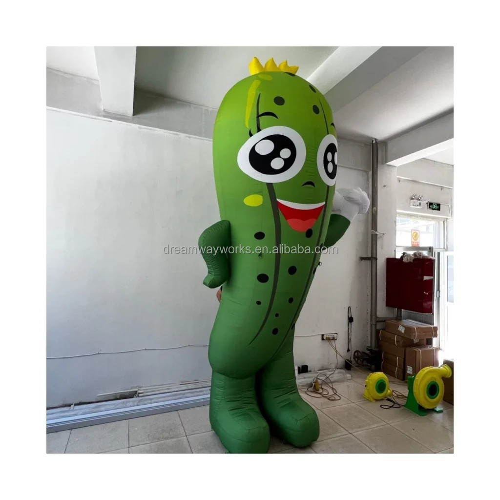 2024 Hot sale inflatable cucumber, inflatable balloon cucumber for advertising