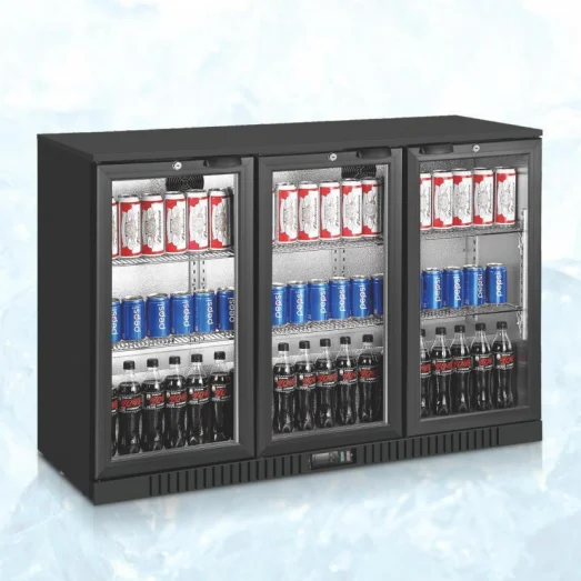 Трехдверный холодильник для задней панели