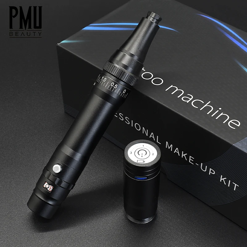 PMbeauty Wireless Battery Tattoo Pen Microshading Machine Pmu Digital Permanent Makeup Tattoo Machine