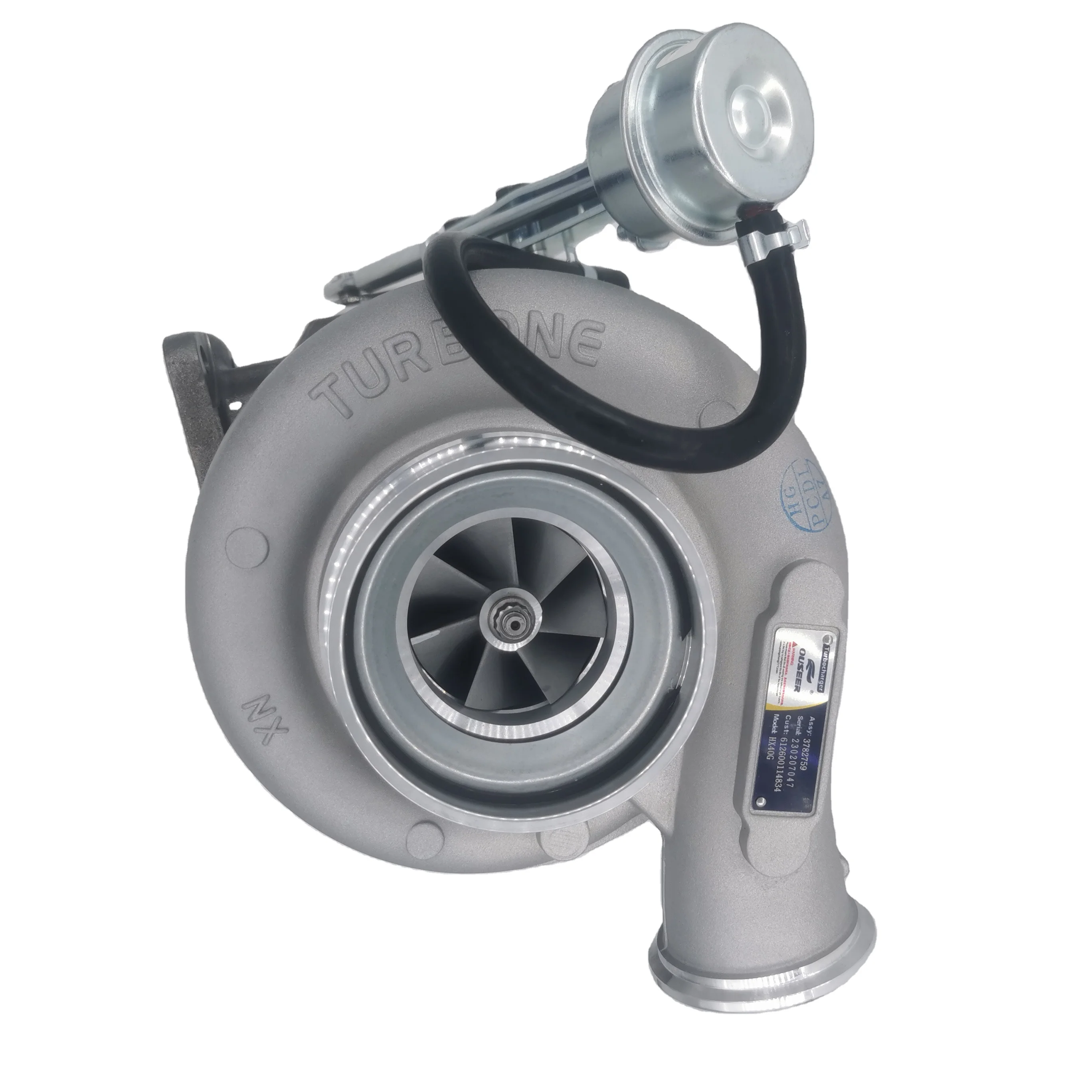 HX40G Weichai 10-Liter P10 Natural Gas Engine Turbocharger  Parts National Three/Four 340 Horsepower Model 612600114834 3782759