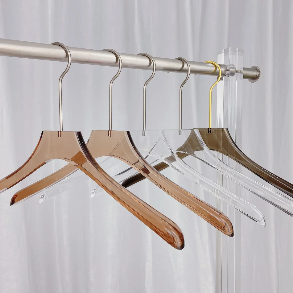 Manufacturers Acrylic Down Jacket Hanger Non-Slip Large Size Thicken Acrylic Muslim Robe Hanger for Man